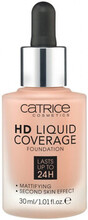 Catrice Meikinpohjustusvoiteet HD Coverage Liquid Foundation - 40 Warm Beige