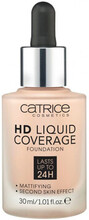 Catrice Meikinpohjustusvoiteet HD Coverage Liquid Foundation - 10 Light Beige