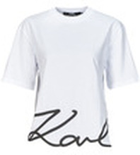 Karl Lagerfeld Lyhythihainen t-paita karl signature hem t-shirt