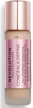 Makeup Revolution Meikinpohjustusvoiteet Conceal Define Foundation - F9