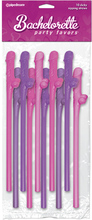 Pipedream Bachelorette Party Favors Dicky Sipping Straws Pin Snopp Sugrör