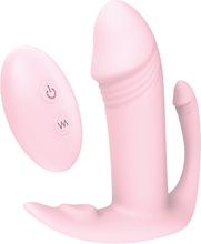 Dream Toys Vibes Of Love Remote Tri-pleasurer Pink Trepunktsvibrator