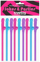 Lovetoy Original Willy Straws Multicolor Snopp sugerør