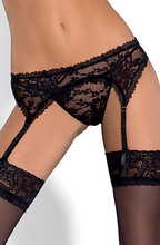 Obsessive Catia Garter Belt & Thong S/M Strumpebandshållare