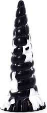 Plug Korn Black-White 25 cm Dragon dildo