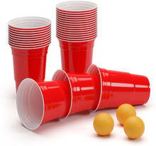 Andrews Red Beer Cups 473 ml robust inkl. bollar och regelhäfte