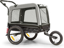 Husky Vario 2-in-1 Hundcykelkärra Hundvagn ca. 240l 600D Oxford