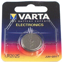 10 stk Varta batteri, Electronics CR2025, 3 V, 1 stk.