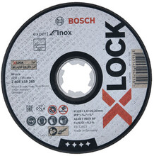 25 stk Bosch X-LOCK skæreskive EFMI, 125 x 1,6 mm, inox