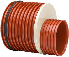 Uponor Double/Rib2 560 x 315 mm red. m/gi-ring t/Double/Rib2 sp.