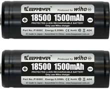 6 stk Wiha batteri til SpeedE skruetrækker, 18500Li-ion