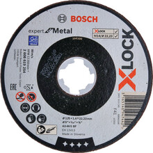 25 stk Bosch X-LOCK skæreskive EFM, 125 x 1,6 mm, stål