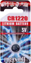 Maxell knapcellebatteri Lithium CR1220 - pakke med 1 stk.