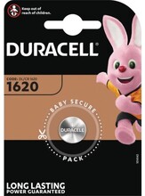 Duracell knapcellebatteri CR1620 - pakke á 1 stk.