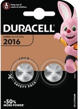 Duracell Electronics CR2016 Lithium Batteri - 2 stk.