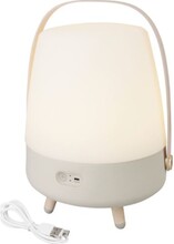 Kooduu Lite Up Play opladelig lampe med højtaler, sandfarvet
