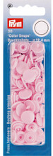 Prym Color Snaps Tryckknappar Plast Rund Rosa 12,4mm - 30 st.