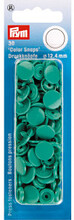 Prym Color Snaps Tryckknappar Plast Rund Grn 12,4mm - 30 st.