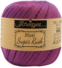 Scheepjes Maxi Sugar Rush Garn Unicolor 282 Ultraviolett