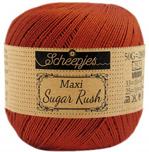 Scheepjes Maxi Sugar Rush Garn Unicolor 388 Rost