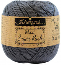 Scheepjes Maxi Sugar Rush Garn Unicolor 393 Charcoal