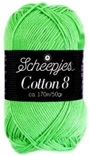 Scheepjes Cotton 8 Garn Unicolor 517 Grn