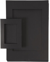 Passepartoutramar, svart, stl. A4+A6 , 180 g, 2x60 st./ 1 frp.