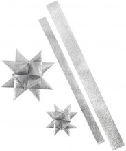 Stjrnremsor, B: 25+40 mm, diam. 11,5+18,5 cm, silverglitter, utomhus,