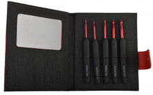 Jrbo Virknl Set Aluminium Rd Set 5 storlekar Rtt etui