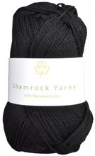 Shamrock Yarns Mercerised Cotton 01 Svart