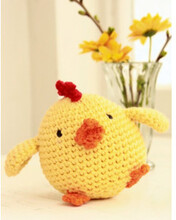 Chicken Little by DROPS Design - Pskkyckling Virkmnster 12 cm - One Size