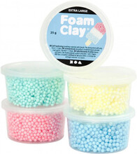 Foam Clay Extra Large, ass. frger, 5x25g