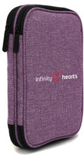 Infinity Hearts Etui till Rundstickor & Tillbehr Lila 22x17x4cm