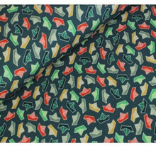 French Terry Print Tyg 150cm 005 Pappersbt - 50cm