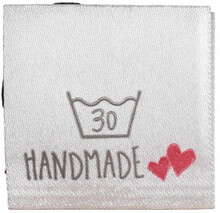 Label Vask 30 Grader Handmade Vit - 1 st