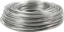 Aluminiumtrd, silver, rund, tjocklek 2 mm, 100 m/ 1 rl.