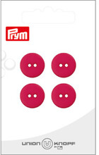 Prym platt plastknapp rosa 15mm - 4 st.