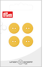 Prym platt plastknapp gul 15 mm - 4 st