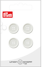 Prym plastknapp vit 15 mm - 4 st.