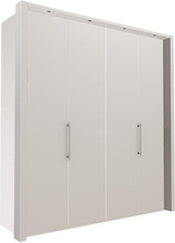 Garderobe Atlanta - Hvit 216 Cm, 200 Cm, Med Ramme