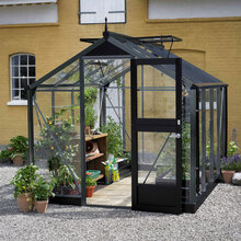 Drivhus Juliana Compact Antrasittgrå, Sikkerhetsglass, 5,0 M²