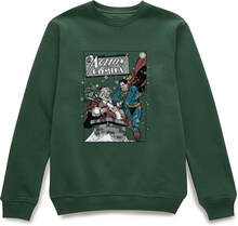 DC Comics Originals Superman Action Comics Green Christmas Jumper - XL
