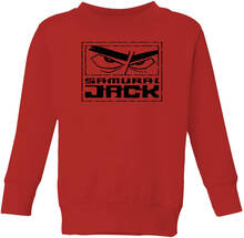 Samurai Jack Stylised Logo Kids' Sweatshirt - Red - 5-6 Years - Red