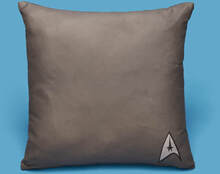 Star Trek Pattern And Logo Square Cushion - 50x50cm - Soft Touch