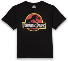 Classic Jurassic Park Logo Men's T-Shirt - Black - S