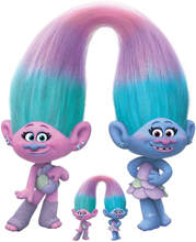 Trolls World Tour Sisters Satin & Chenile Oversized Cardboard Cut Out