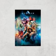 DC Aquaman Giclee Art Print - A4 - Print Only