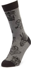 Men's Crash Bandicoot All Over Print Socks - Grey - UK 4-7.5