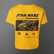 Star Wars The Falcon Women's Cropped T-Shirt - Mustard - S - Mustard