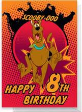 Scooby Doo 8th Birthday Greetings Card - Standard Card